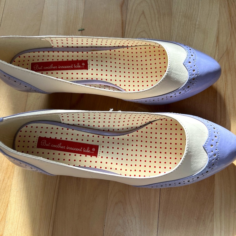 BAIT Ida limited Lavender vegan leather shoes size 9